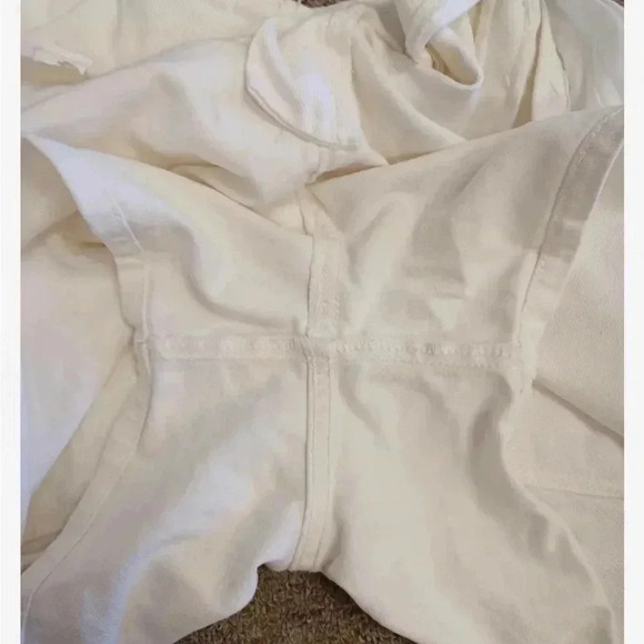 Zara White Button Fly High  Rise Walking Shorts Size Small - Picture 7 of 9